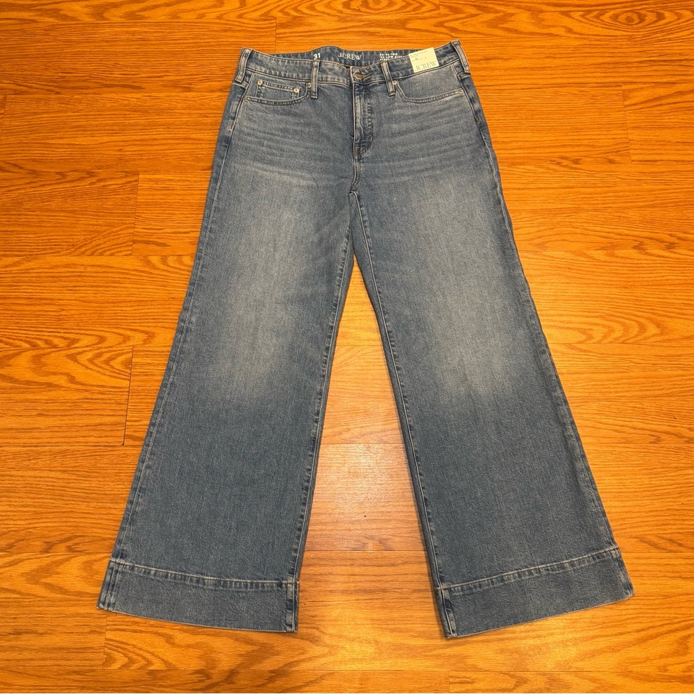 New!! Women’s J Crew ‘96 Low Trousers Jeans Semi-Stretch RE-96-IDG Size 31